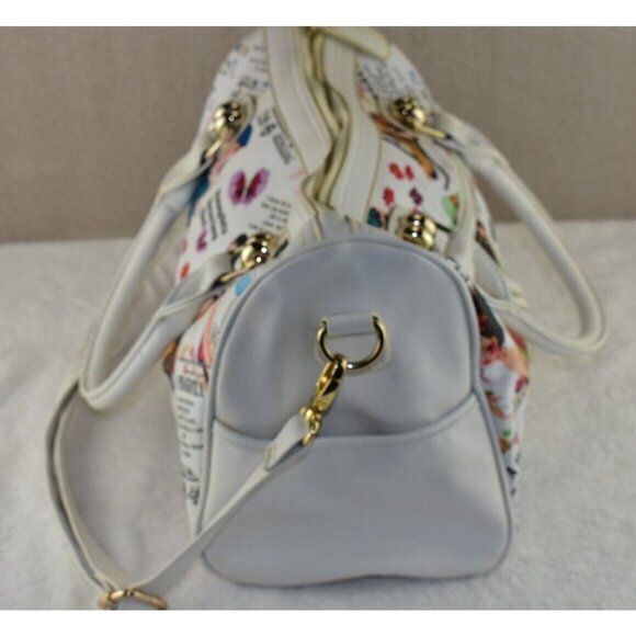 Galian New York White Faux Leather Haughty Bearing Girl Cross Body Shoulder Bag - Picture 5 of 13